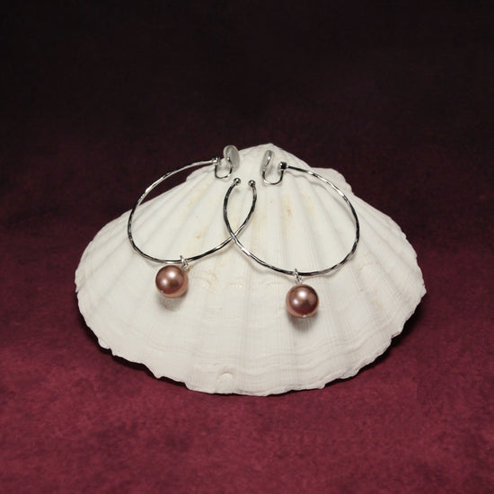 Velours Nocturne Pearl Clip Earrings by NINEMOO – product view 4