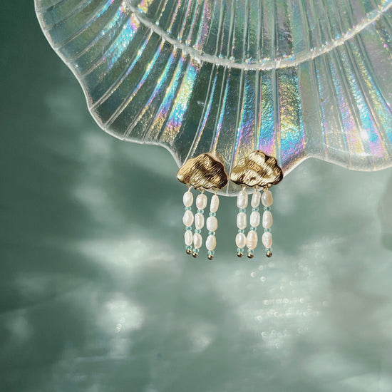 London Weather Clip-On Earrings by NINEMOO – detail view