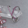 Lueur Rosée Gradient Crystal Hoop Earrings – Silver by NINEMOO – alternate view
