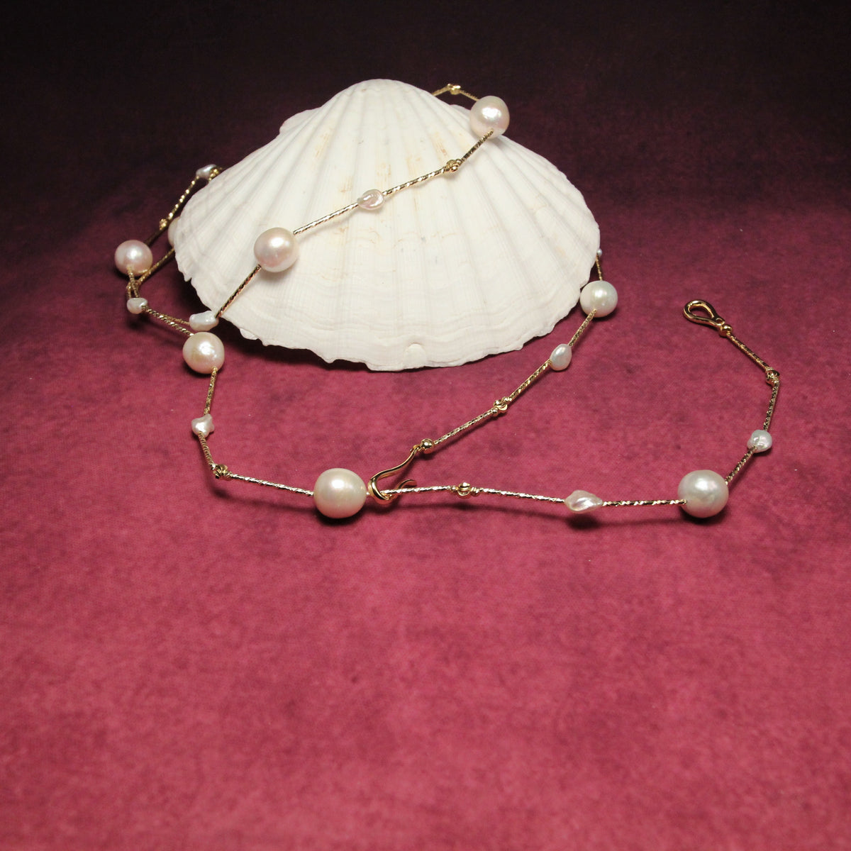 Luna Cascade Necklace by NINEMOO – product view 5