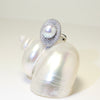 Luna Halo Pearl Ring by NINEMOO – alternate view