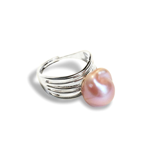 Mauve Tide Pearl Ring by NINEMOO – product image