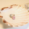 Mauve Tide Pearl Ring by NINEMOO – alternate view