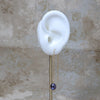 Midnight Baroque Pearl Threader Earrings by NINEMOO – alternate view