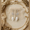 Moonlit Bloom Baroque Pearl Earrings – Silver by NINEMOO – alternate view