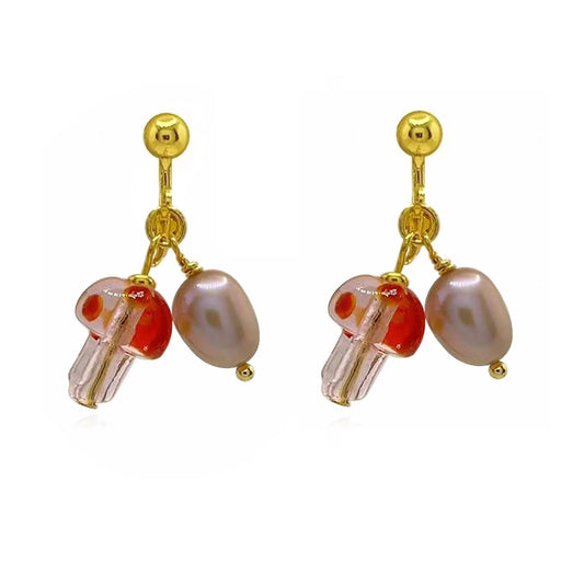 Mushroom & Lavender Pearl Set by NINEMOO – detail view