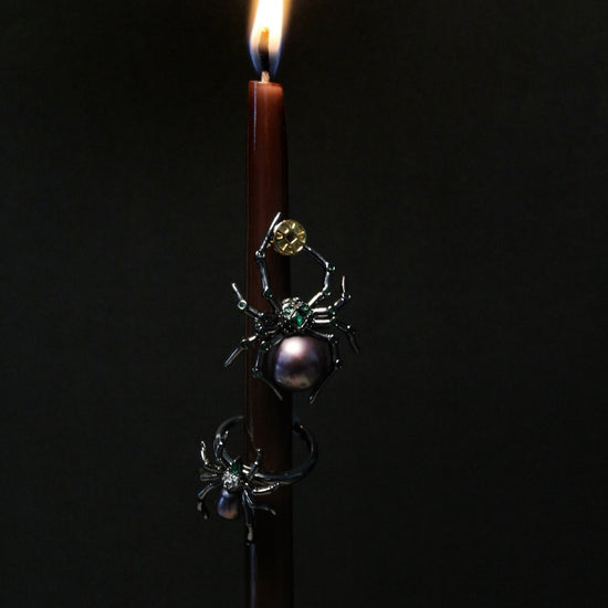 Mystic Spider Purple Pearl Brooch by NINEMOO – product view 4