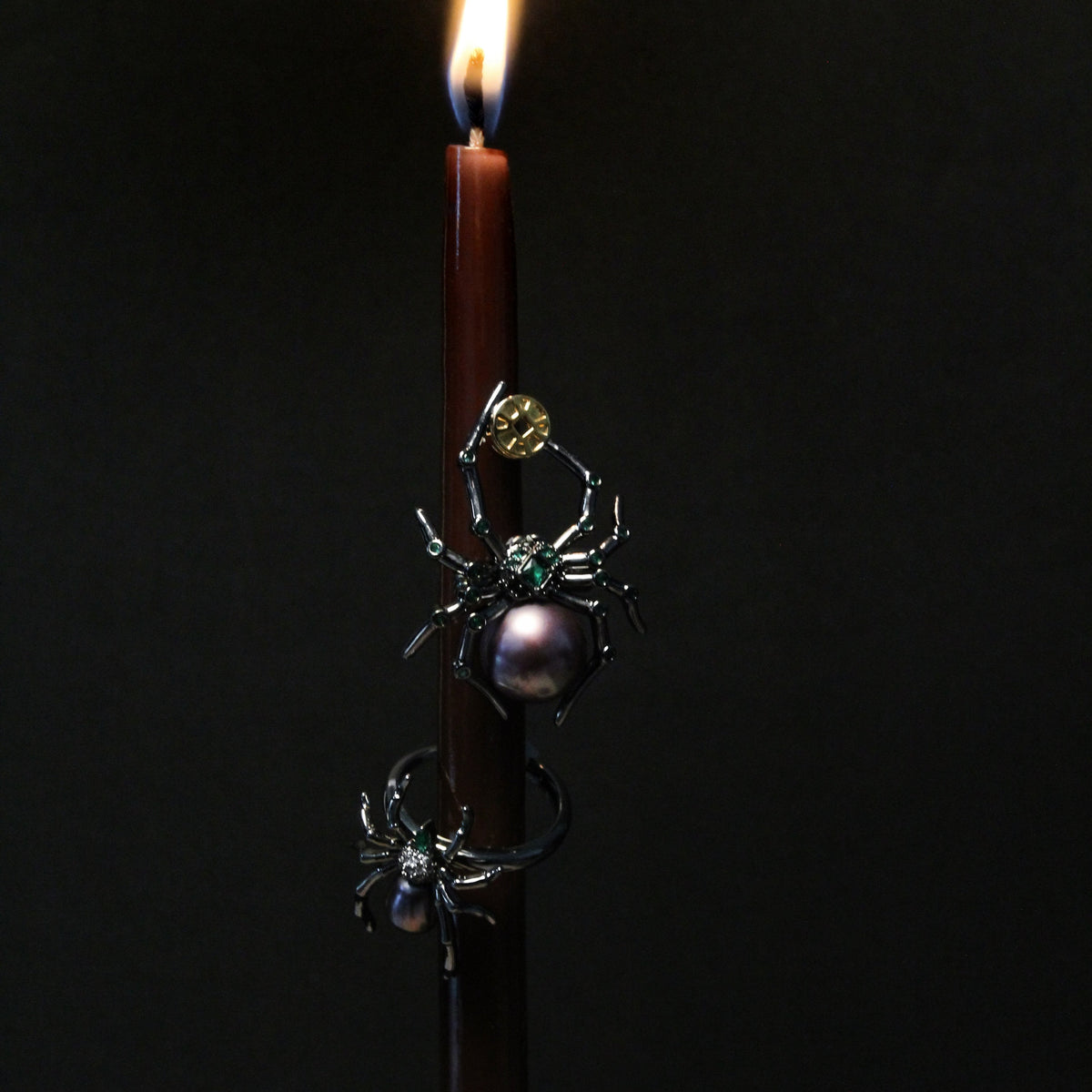 Mystic Spider Purple Pearl Brooch by NINEMOO – product view 4
