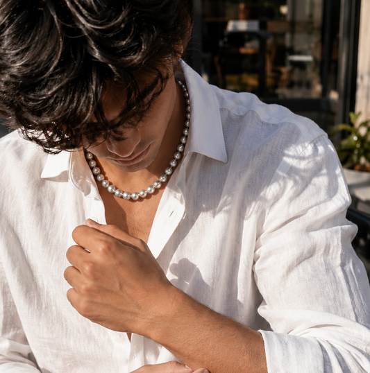 Nacre Gris Convertible Freshwater Pearl Necklace