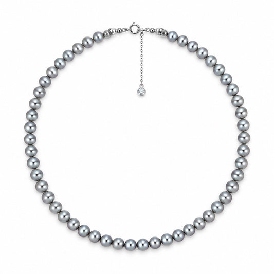 Nacre Gris Perle Freshwater Pearl Necklace