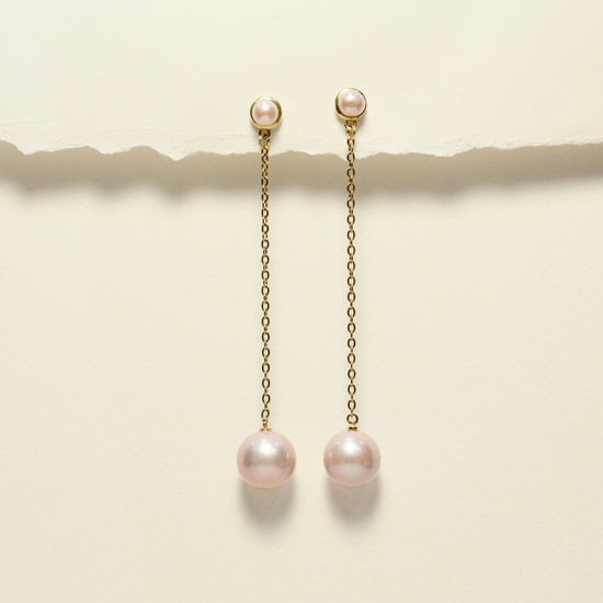 Opera Rose Pearl Earrings by NINEMOO – product image