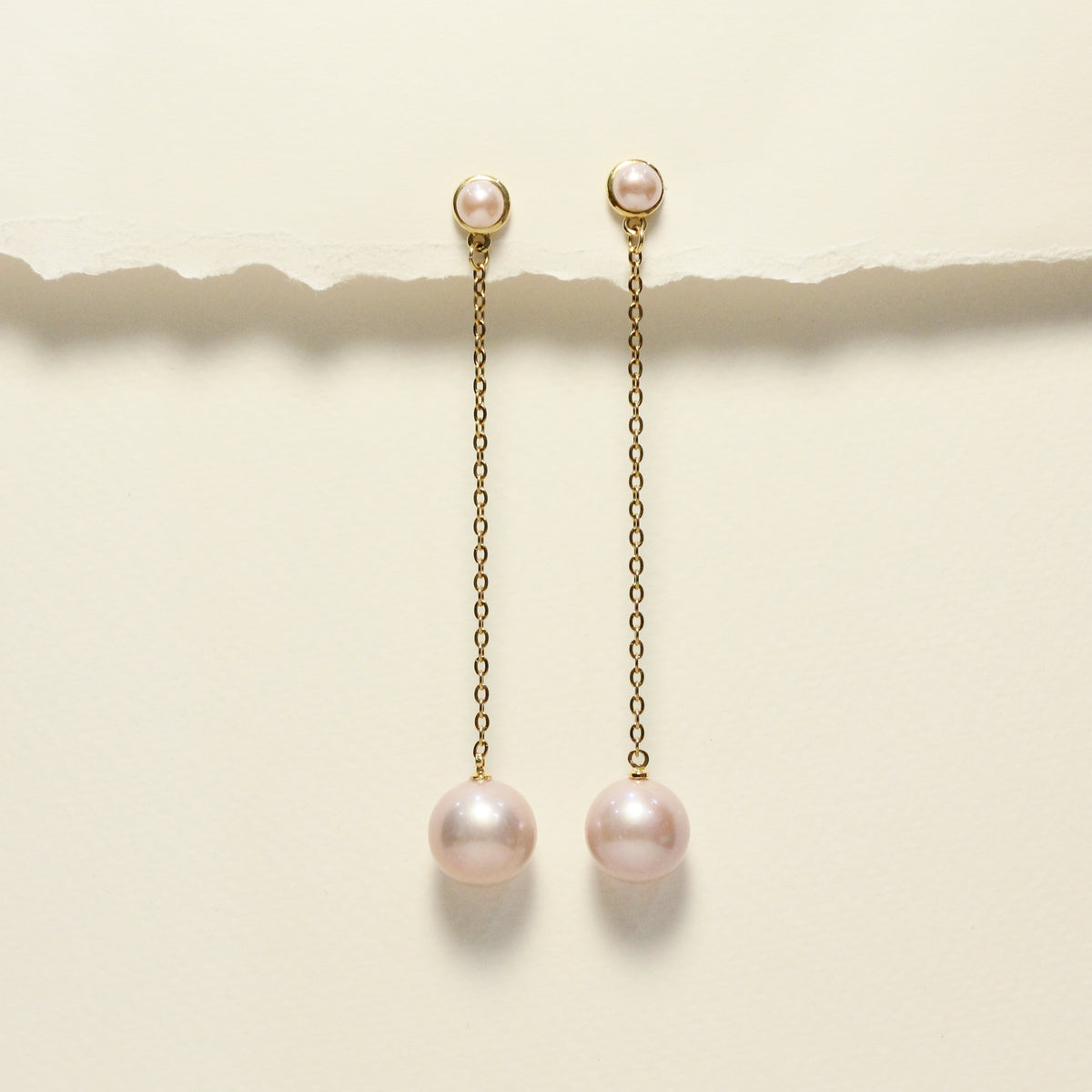 Opera Rose Pearl Earrings by NINEMOO – product image