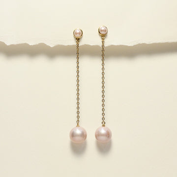 Opera Rose Pearl Earrings by NINEMOO – product image