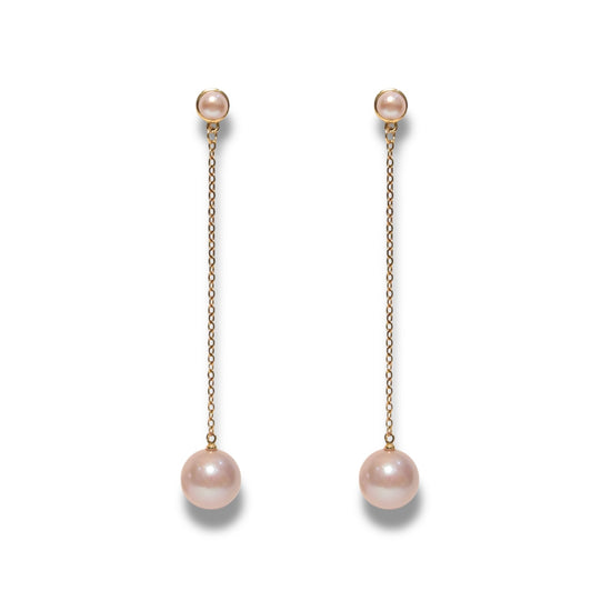 Opera Rose Pearl Earrings by NINEMOO – product view 4