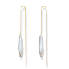 Classic Linear Pearl Threader Earrings by NINEMOO – product image