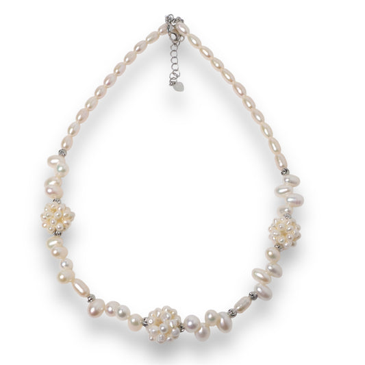 Pearl Hydrangea Necklace by NINEMOO – product image