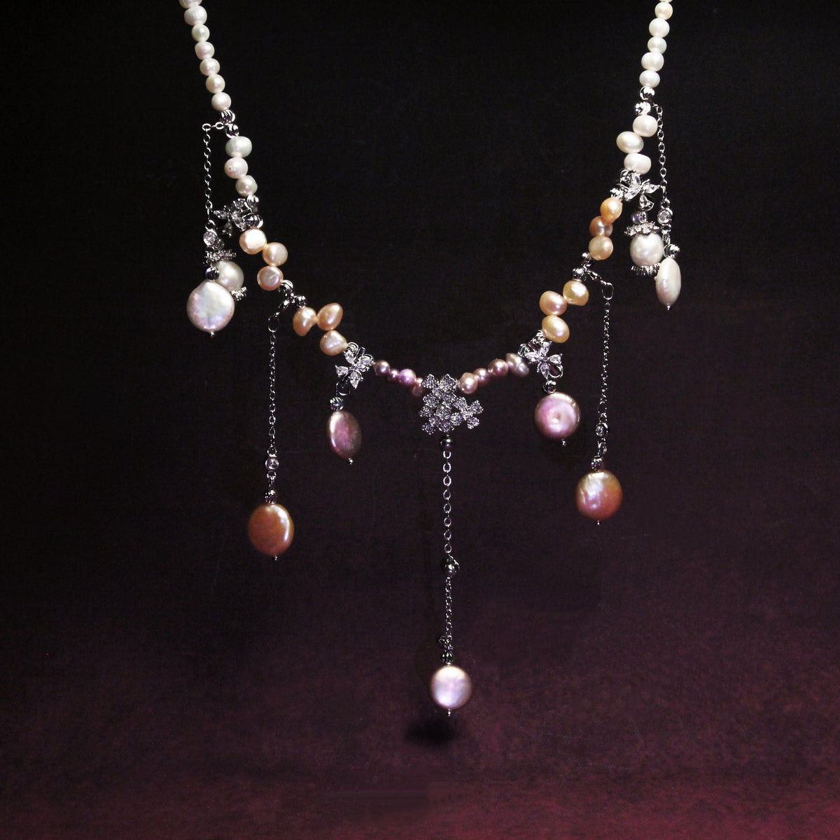 Perles en Fête Pearl Necklace – Confetti by NINEMOO – alternate view