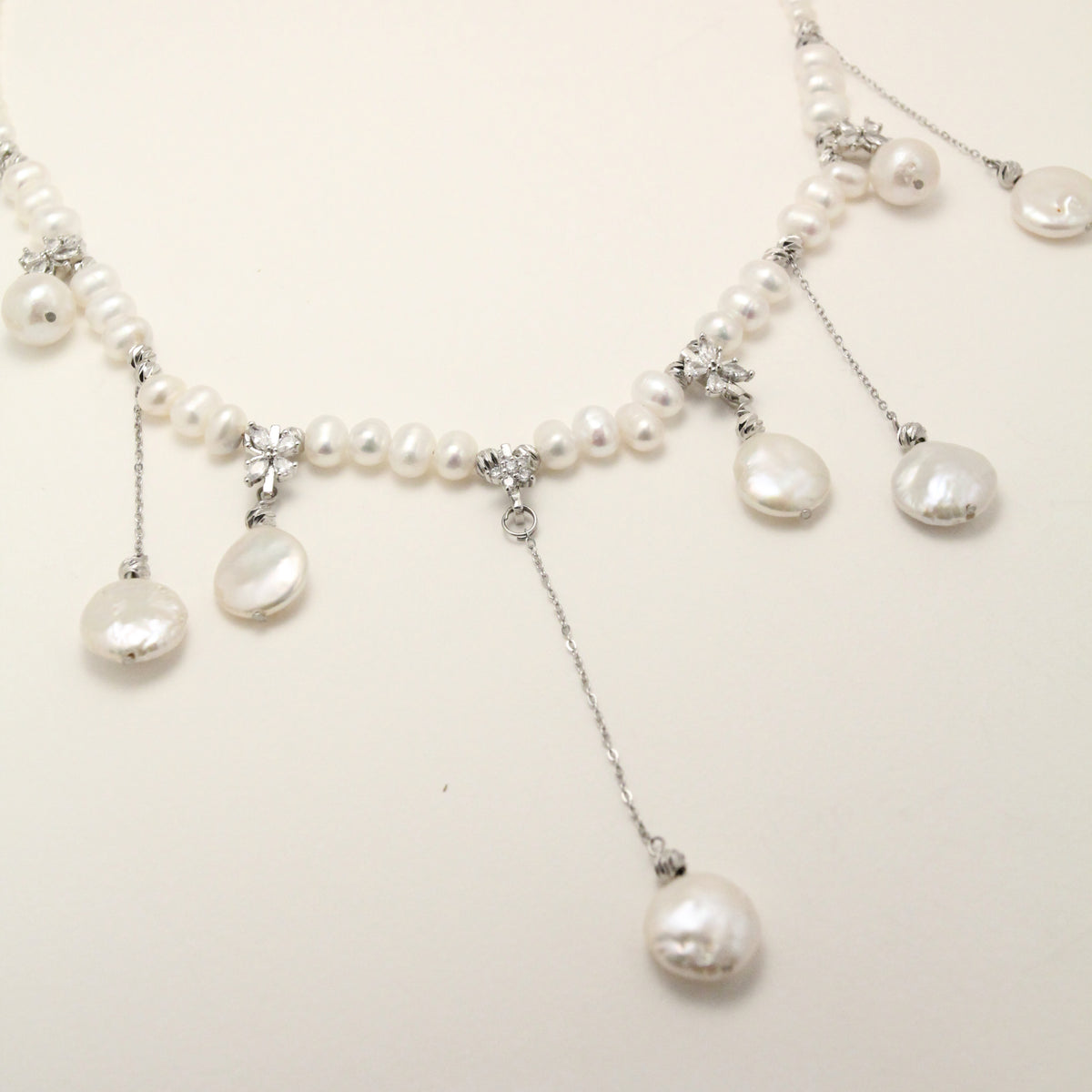 Perles en Fête Pearl Necklace – Ivory by NINEMOO – product view 4
