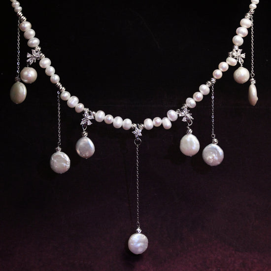 Perles en Fête Pearl Necklace – Ivory by NINEMOO – product view 5