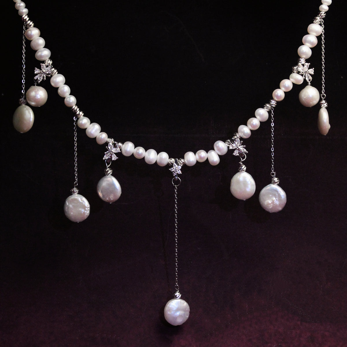 Perles en Fête Pearl Necklace – Ivory by NINEMOO – product view 5