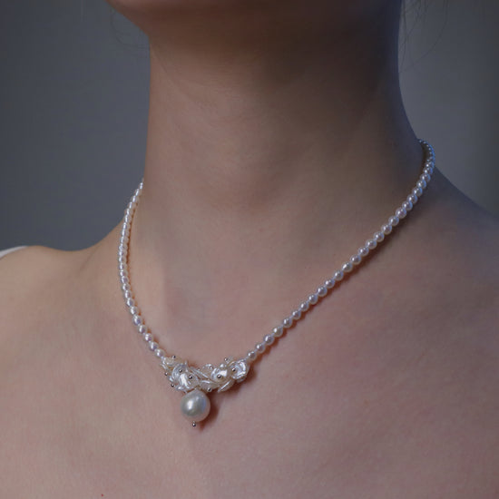 Pearl Serenade Necklace by NINEMOO – detail view