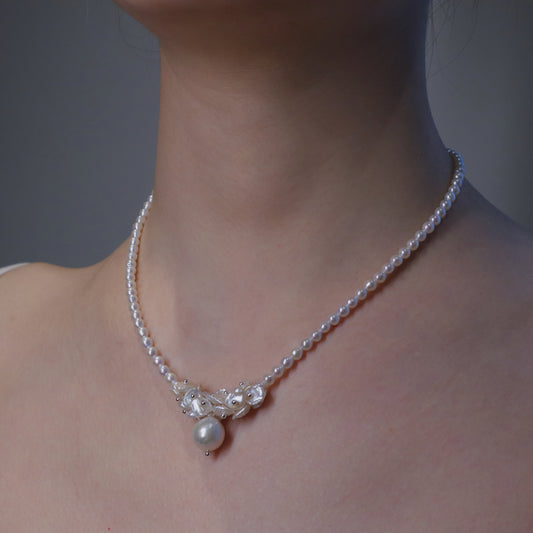 Pearl Serenade Necklace by NINEMOO – detail view