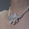 Petal Bloom Pearl Necklace by NINEMOO – detail view