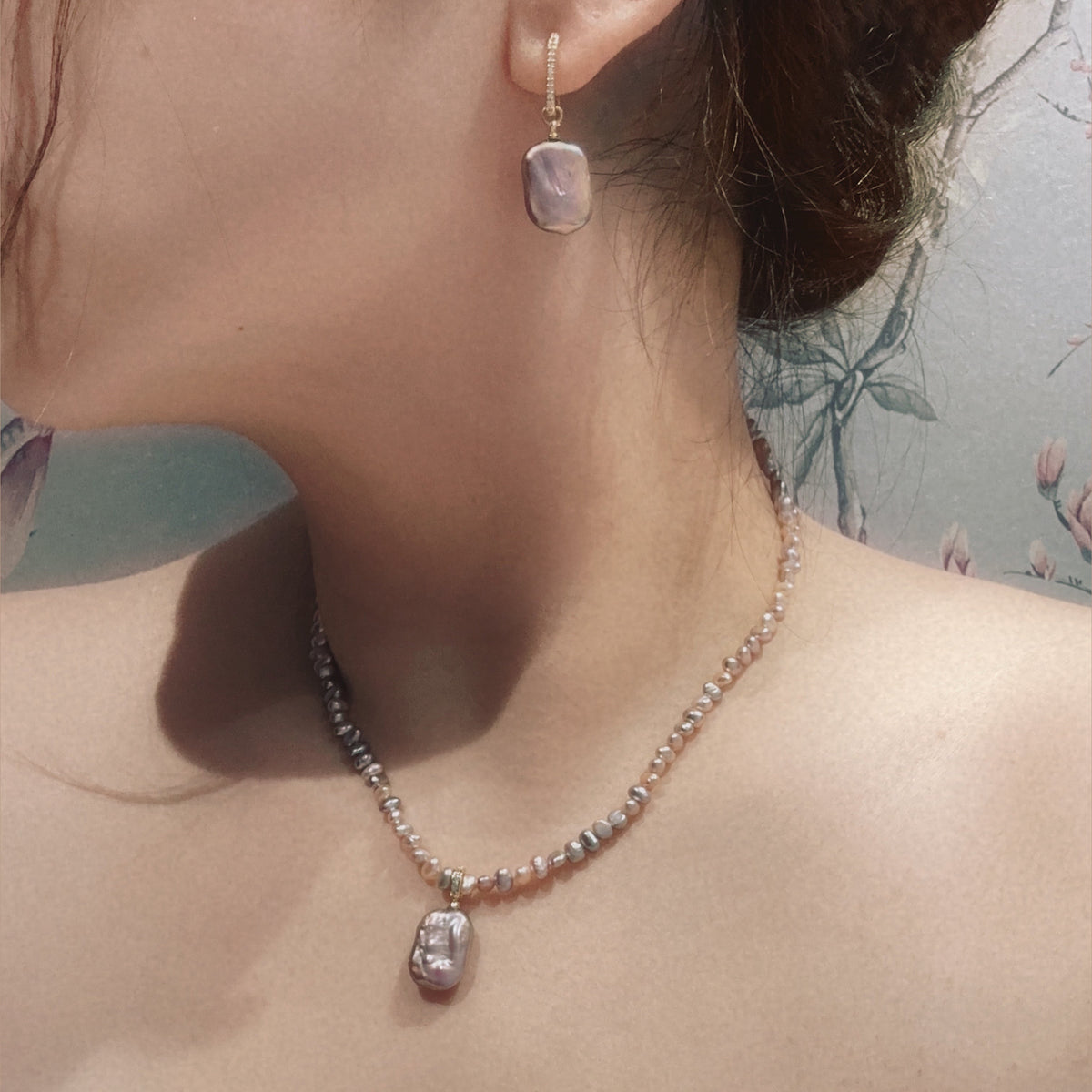 Petite Pearl Hues Necklace by NINEMOO – product view 5