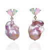 Pink Baroque Pearl Shine Earrings by NINEMOO – product image