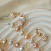 Pink Perfume Bottle Pearl Drop Earrings by NINEMOO – product view 4