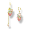Pink Strawberry Pearl Dangle Earrings by NINEMOO – product image