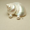 Pure Orb Pearl Studs Earrings by NINEMOO – product view 4