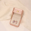 Aurora Pink Baroque Pearl Earrings by NINEMOO – alternate view