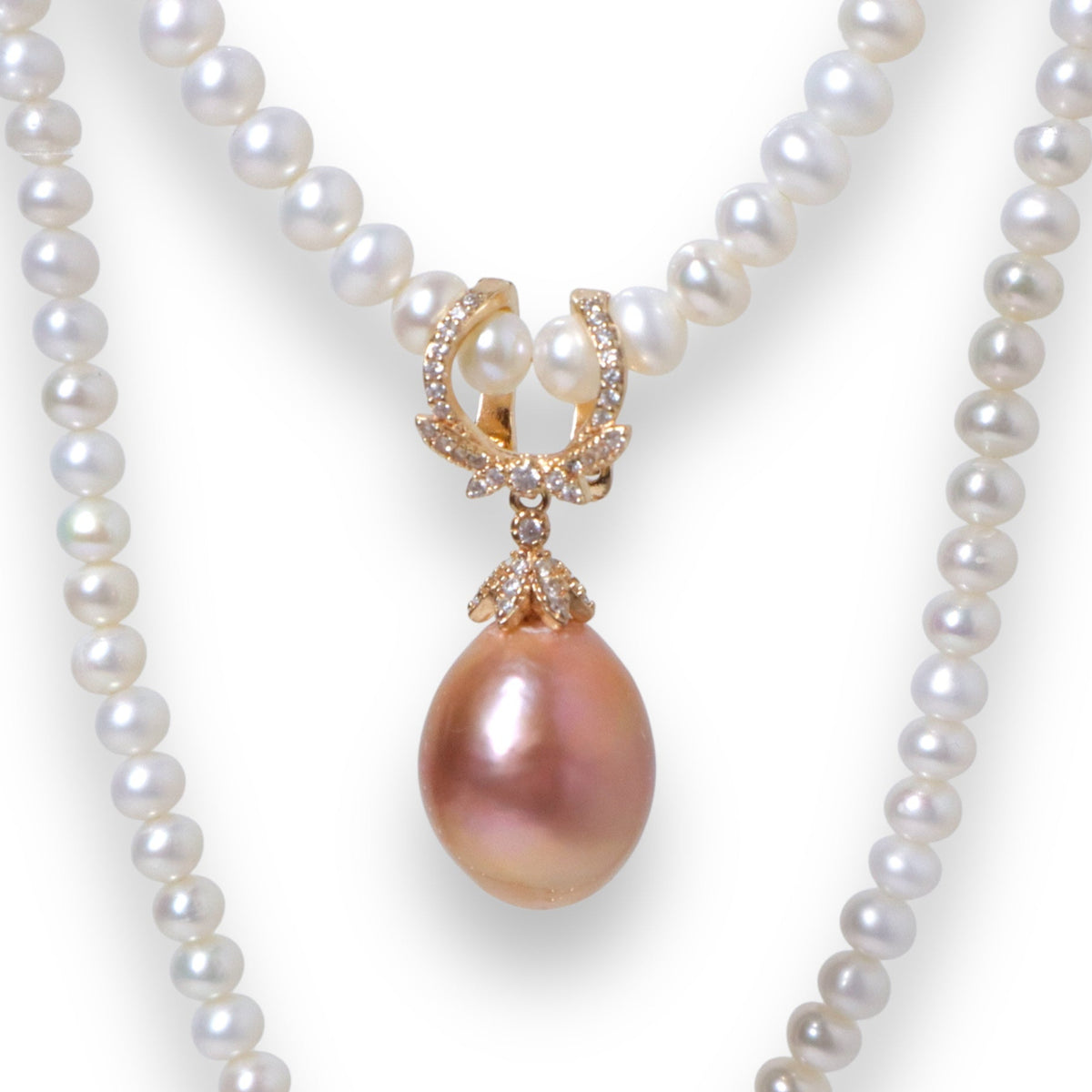Purple Luxe 14mm Pearl Pendant Necklace by NINEMOO – product image