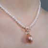 Purple Luxe 14mm Pearl Pendant Necklace by NINEMOO – product view 4