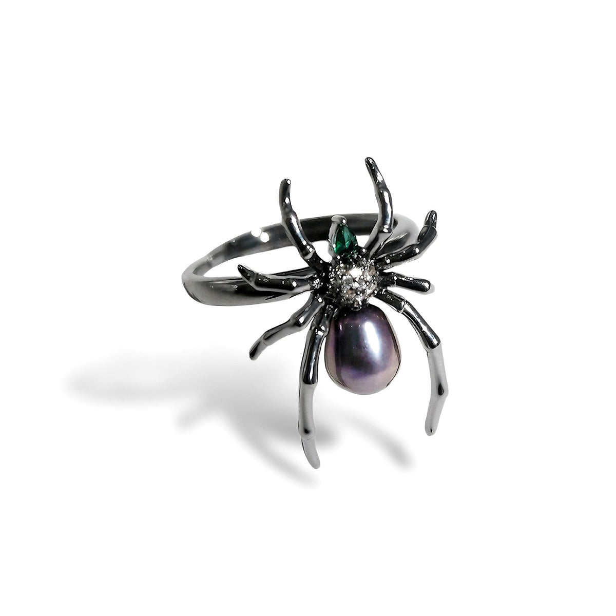 Mystic Spider Purple Pearl Ring by NINEMOO – product image