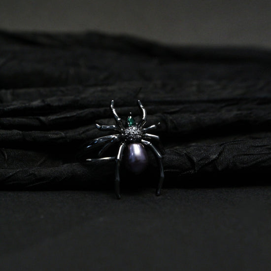 Mystic Spider Purple Pearl Ring by NINEMOO – alternate view