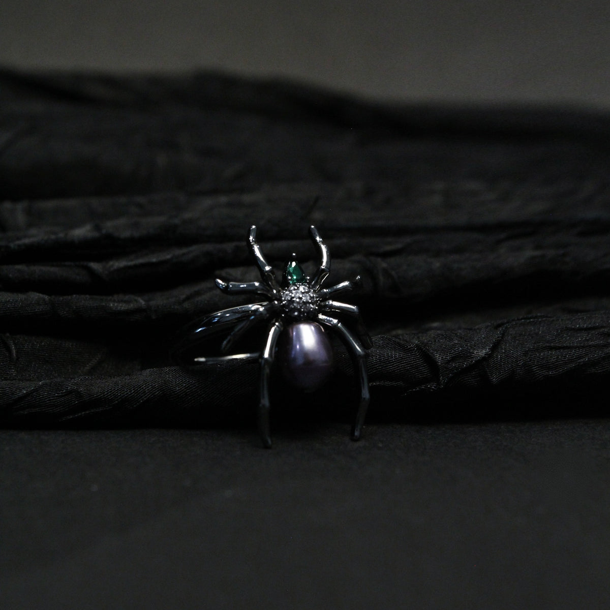 Mystic Spider Purple Pearl Ring by NINEMOO – alternate view