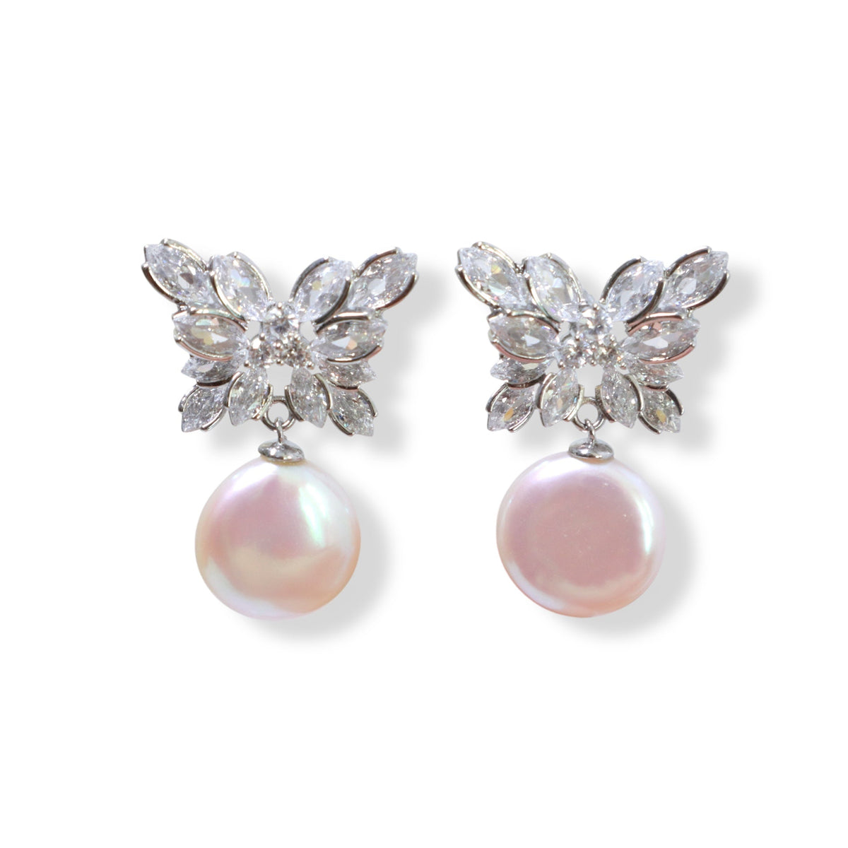 Rainbow Glow Pearl Earrings by NINEMOO – product view 4
