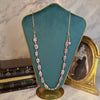 Rectangular Pearl Versatile Sweater Necklace by NINEMOO – detail view