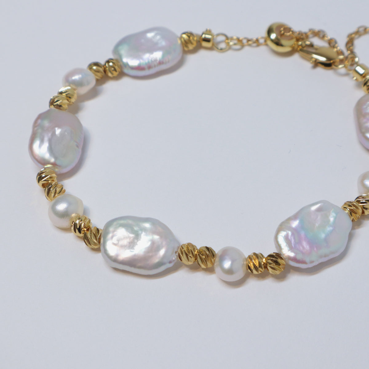 Rectangular Freshwater Pearl Bracelet by NINEMOO – product view 8