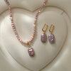 Rectangular Pink Baroque Pearl Necklace by NINEMOO – alternate view