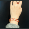 Red Agate & Lute Pearl Bracelet by NINEMOO – alternate view