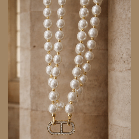 Rive Blanche Freshwater Pearl Necklace by NINEMOO – alternate view