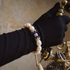 Royal Blue Iris Baroque Pearl Bracelet by NINEMOO – detail view