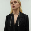 Serenade Long Pearl Rope Necklace by NINEMOO – product view 5
