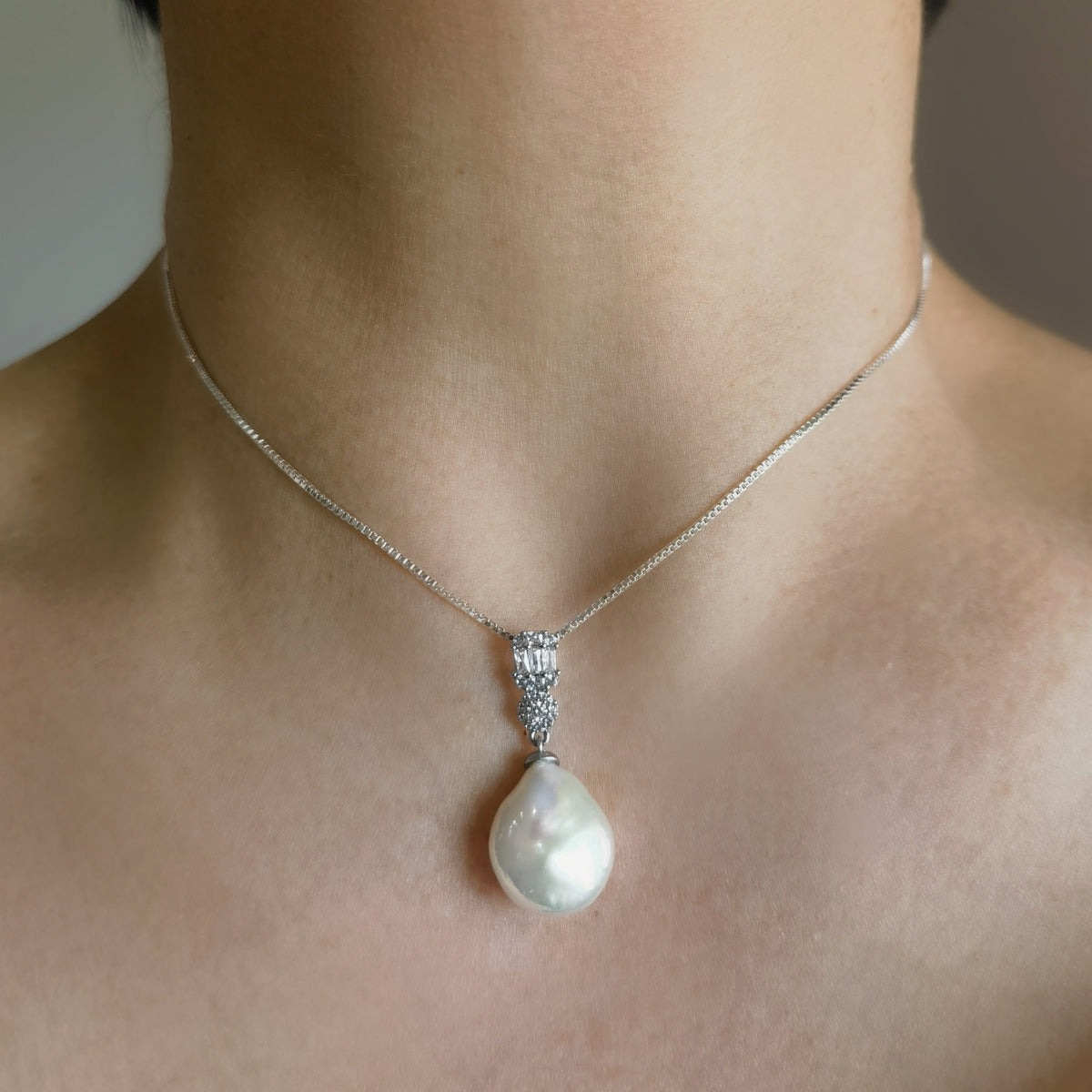Shining Baroque Pearl Necklace by NINEMOO – alternate view