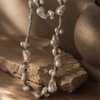 Silver Cord Baroque Pearl Necklace / Bracelet by NINEMOO – alternate view