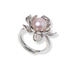 Sakura Silver Pearl Ring by NINEMOO – product image