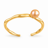 solara golden pearl wave cuff